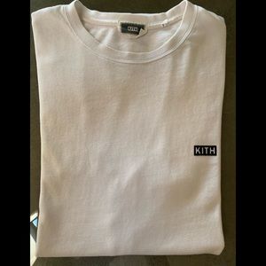Kith men short sleeve white tee extra small